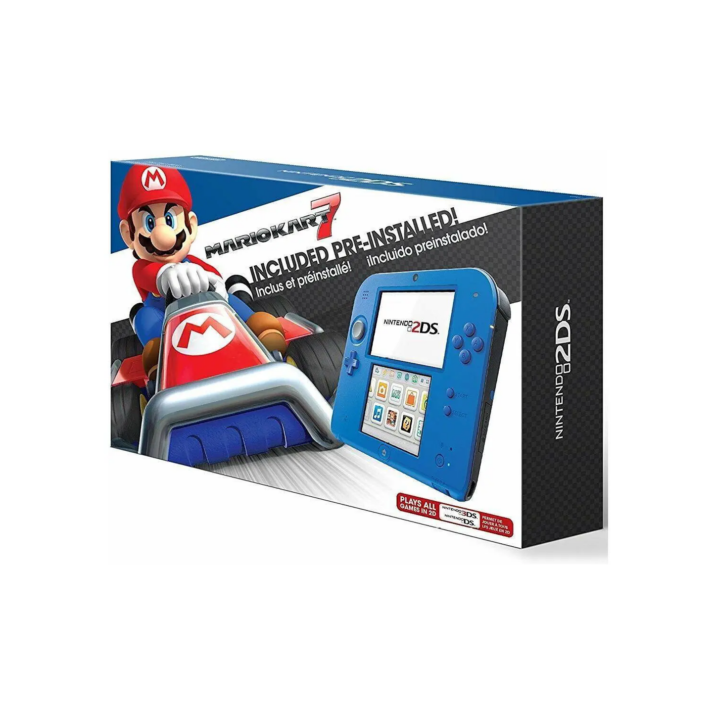 Nintendo 2DS System - Electric Blue Version 2 [Mario Kart 7 Bundle]