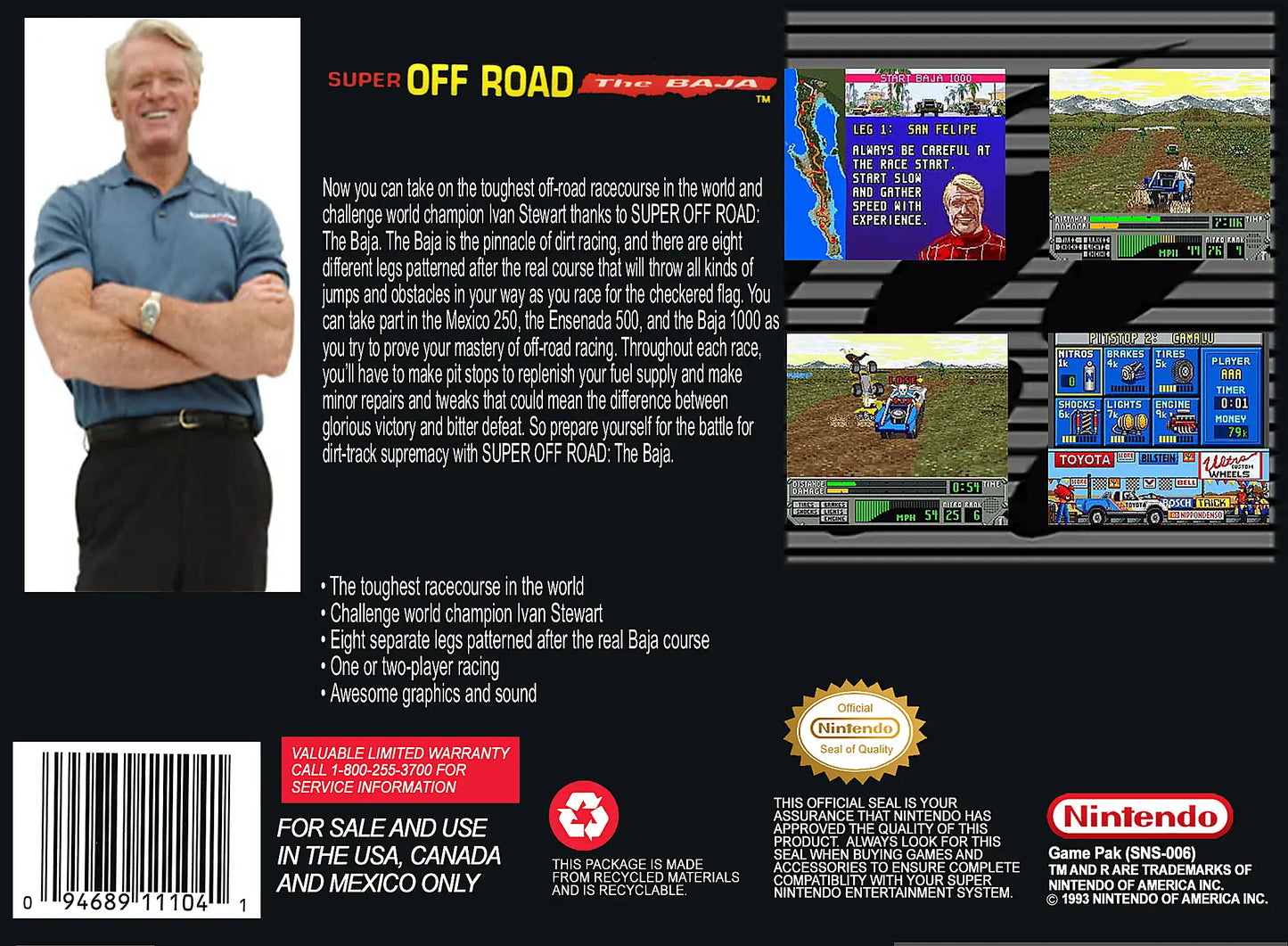 Super Off Road: The Baja (Nintendo SNES)