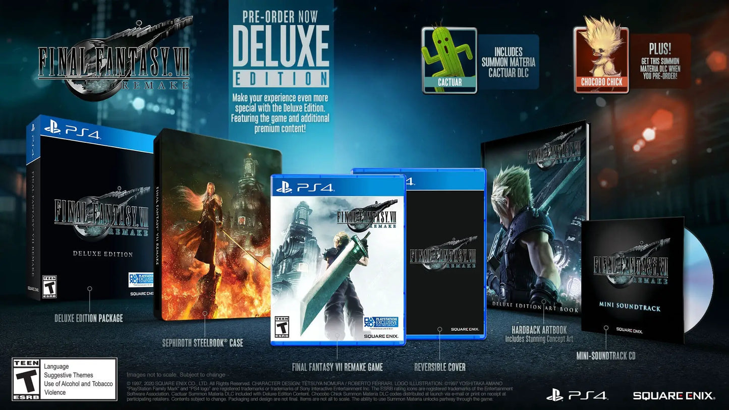 Final Fantasy VII Remake [Deluxe Edition] (PlayStation 4)