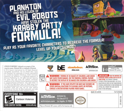 SpongeBob SquarePants: Plankton's Robotic Revenge (Nintendo 3DS)