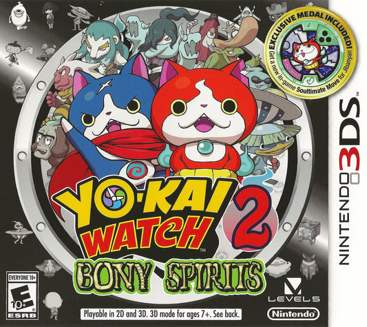 Yo-kai Watch 2: Bony Spirits (Nintendo 3DS, 2014)