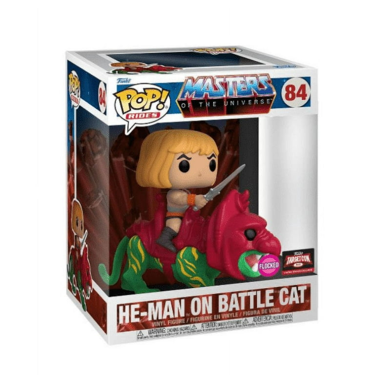 Funko Pop! Rides #84: He-Man on Battle Cat [Flocked] (Target Con 2022)