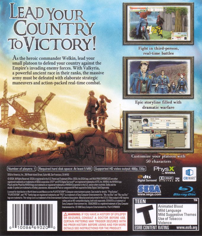 Valkyria Chronicles (PlayStation 3)