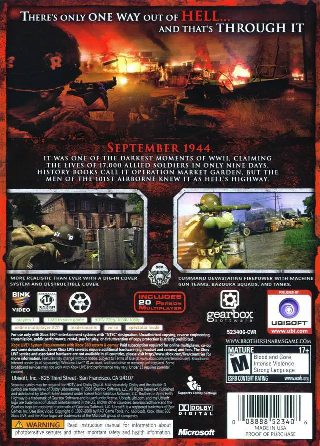 Brothers in Arms: Hell's Highway (Xbox 360)