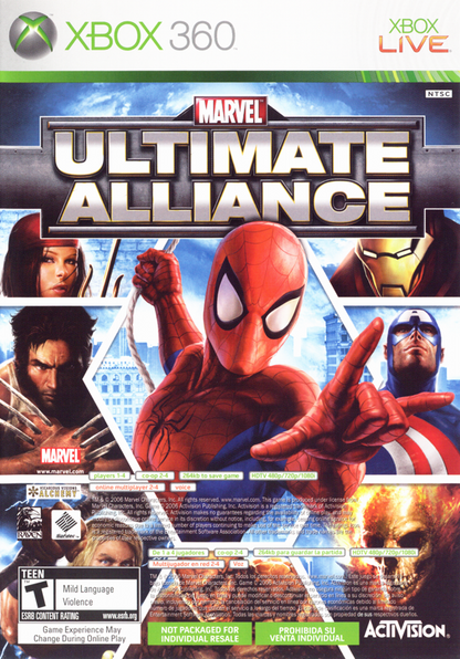 Marvel: Ultimate Alliance / Forza Motorsport 2 (Xbox 360)