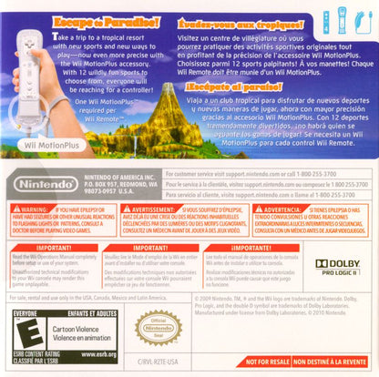 Wii Sports Resort [Cardboard Sleeve] (Nintendo Wii)