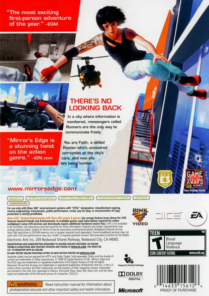 Mirror's Edge (Xbox 360, 2008)