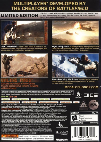 Medal of Honor [Limited Edition] (Xbox 360)