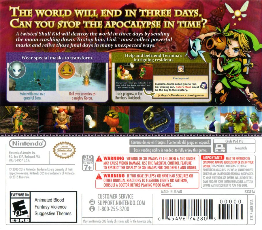 The Legend of Zelda: Majora's Mask 3D (Nintendo 3DS)