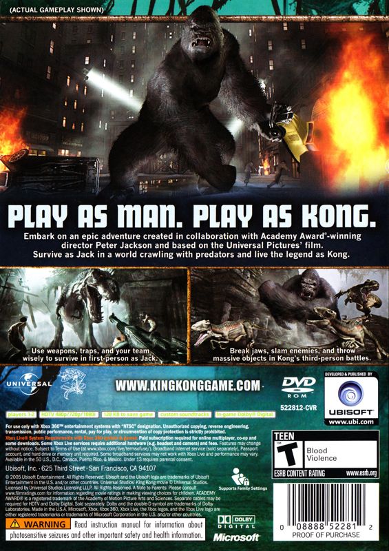 Peter Jackson's King Kong: The Official Game of the Movie (Xbox 360)