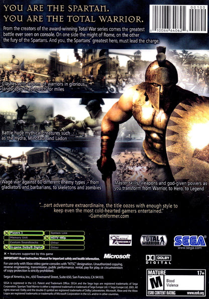 Spartan: Total Warrior (Xbox, 2005)