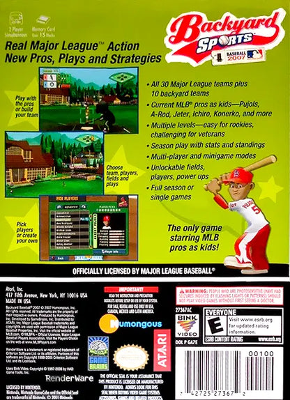 Backyard Sports: Baseball 2007 (Nintendo GameCube)