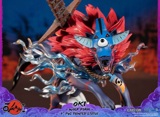 Okami: Oki Wolf Form -9" Standard Edition PVC Statue (First 4 Figures)