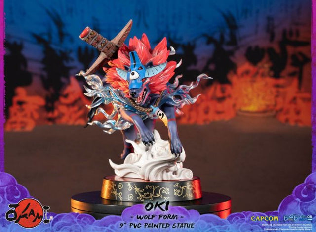 Okami: Oki Wolf Form -9" Standard Edition PVC Statue (First 4 Figures)