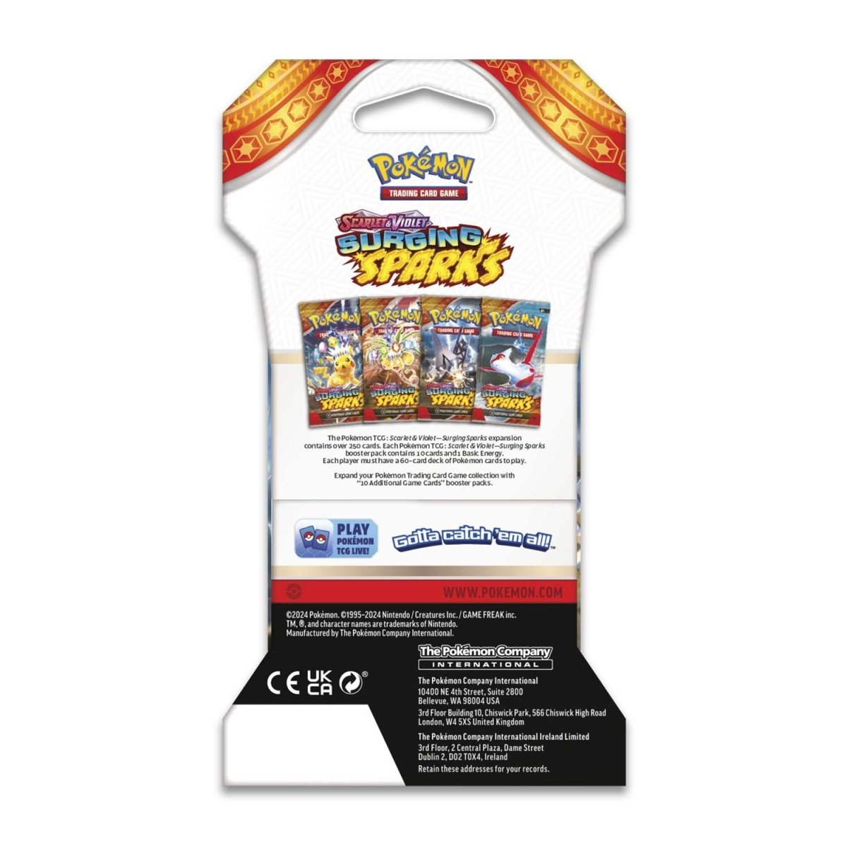 Pokémon TCG: Scarlet & Violet - Surging Sparks Sleeved Booster Pack (10 Cards)