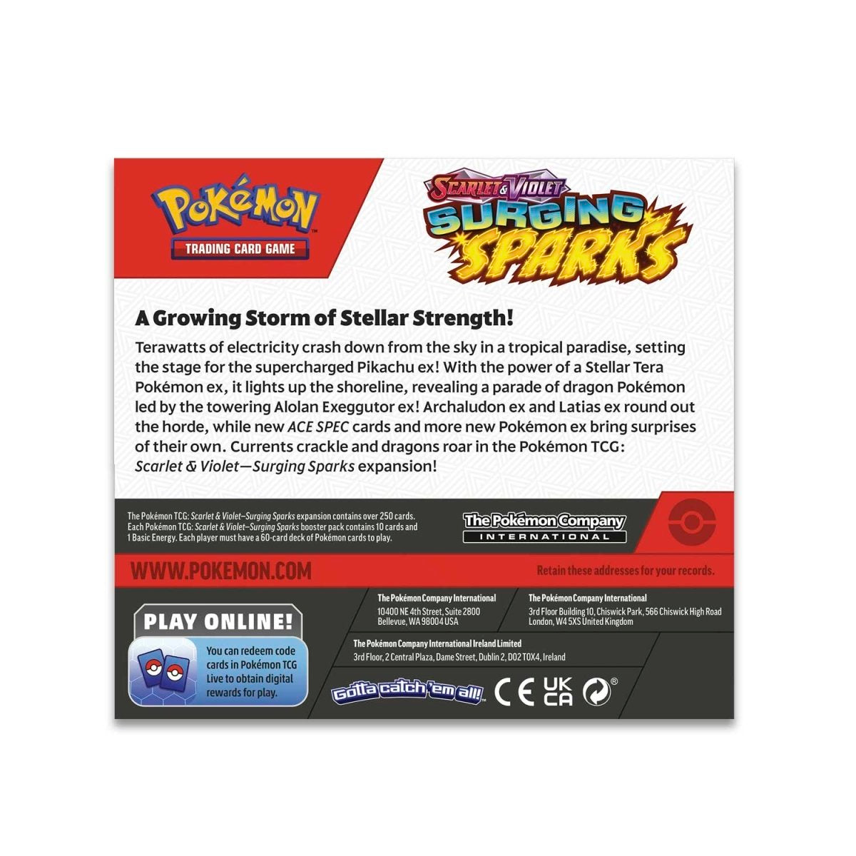 Pokémon TCG: Scarlet & Violet - Surging Sparks Booster Box