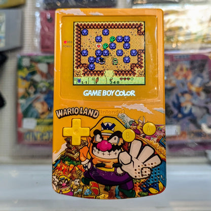 Game Boy Color System - Yellow Wario Land Shell - IPS Modded