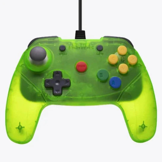 Retro Fighters Brawler64 Wired Controller V2 - Extreme Green