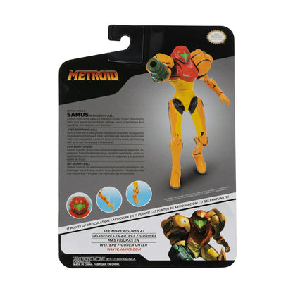 Metroid Samus Aran 4 inch Action Figure with Morph Ball