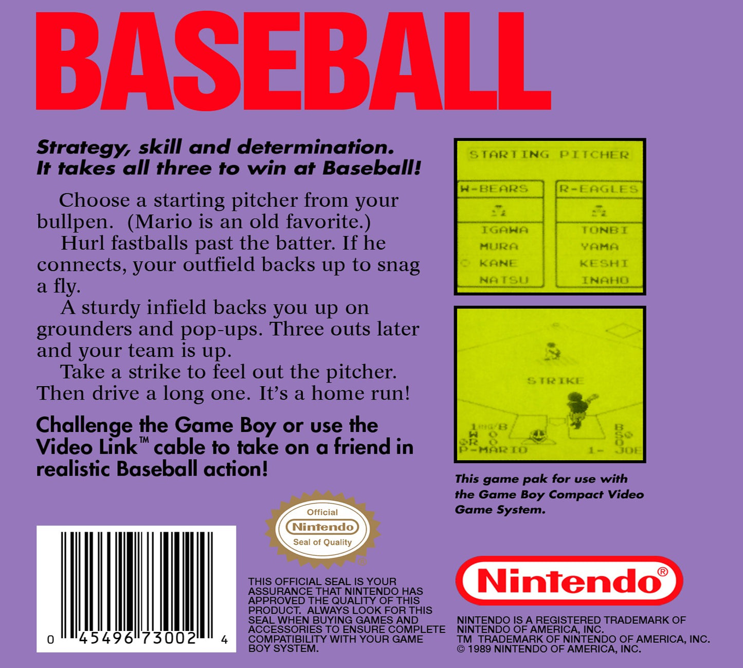 Baseball (Nintendo Game Boy)