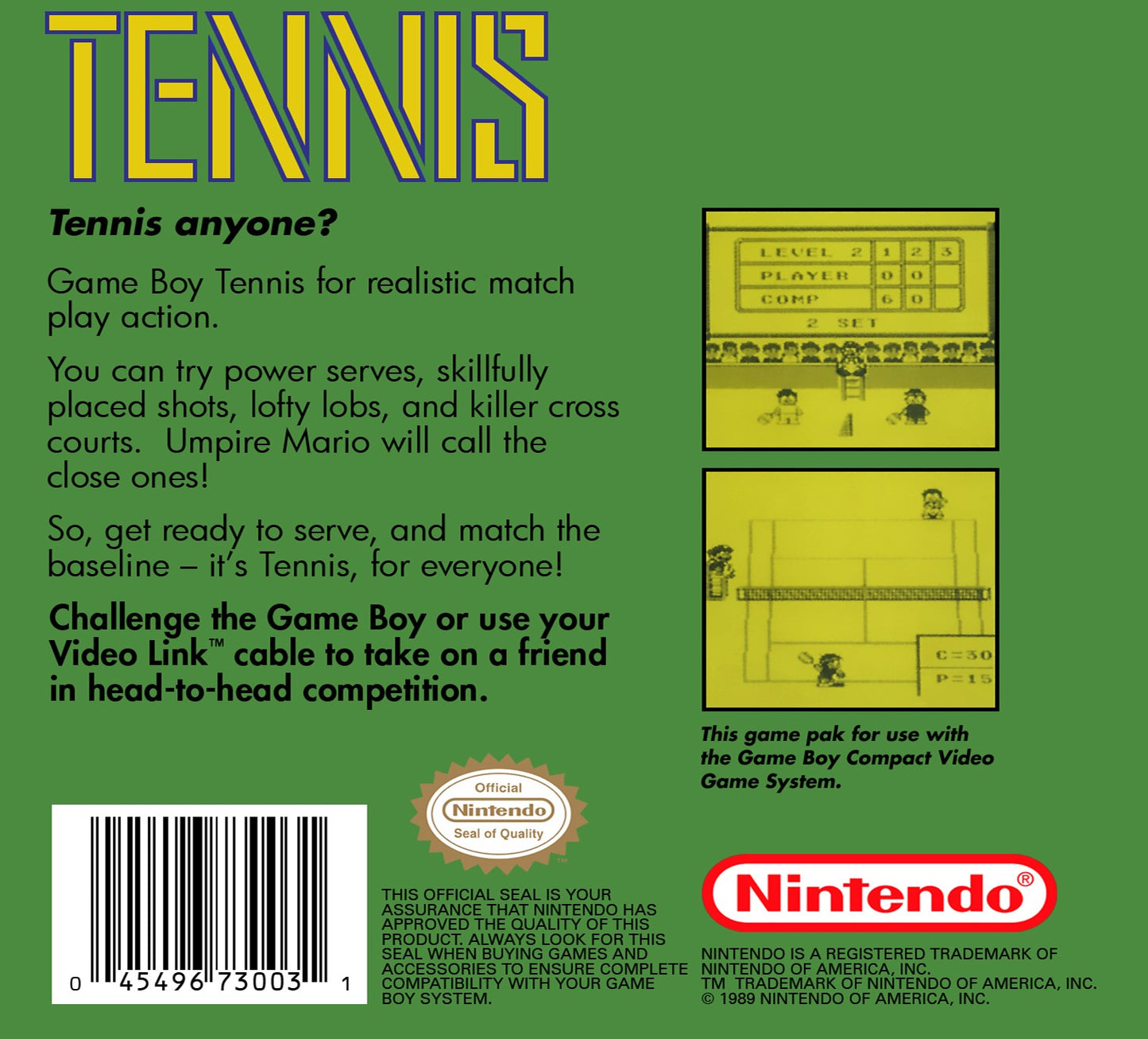 Tennis (Nintendo Game Boy)