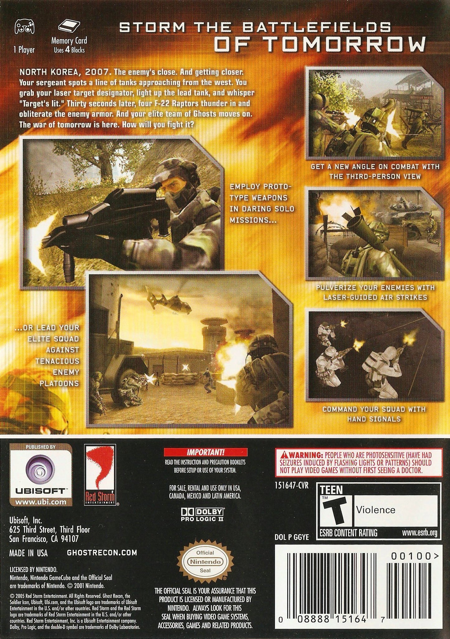 Tom Clancy's Ghost Recon 2: 2007 - First Contact (Nintendo GameCube)