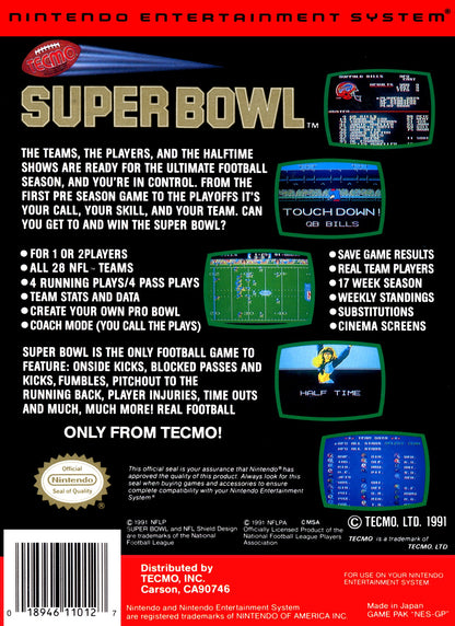 Tecmo Super Bowl (Nintendo Entertainment System)