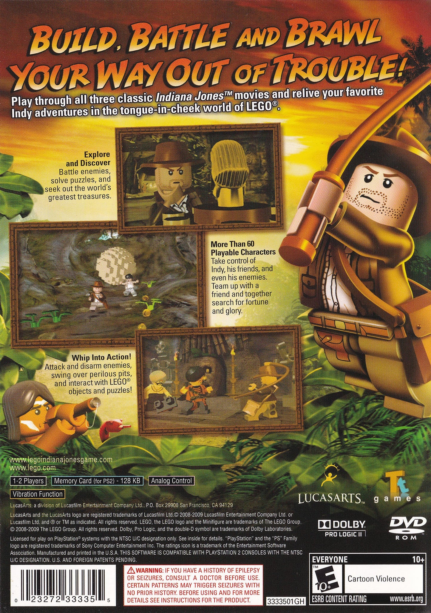 Lego Indiana Jones : The Original Adventures [Greatest Hits] (PlayStation 2)