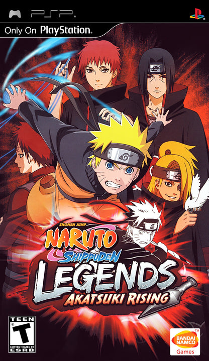 Naruto Shippuden Legends: Akatsuki Rising (Sony PlayStation Portable, 2009)