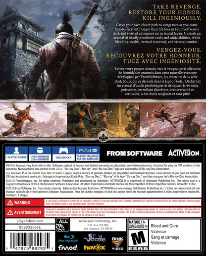 Sekiro: Shadows Die Twice (Sony PlayStation 4)