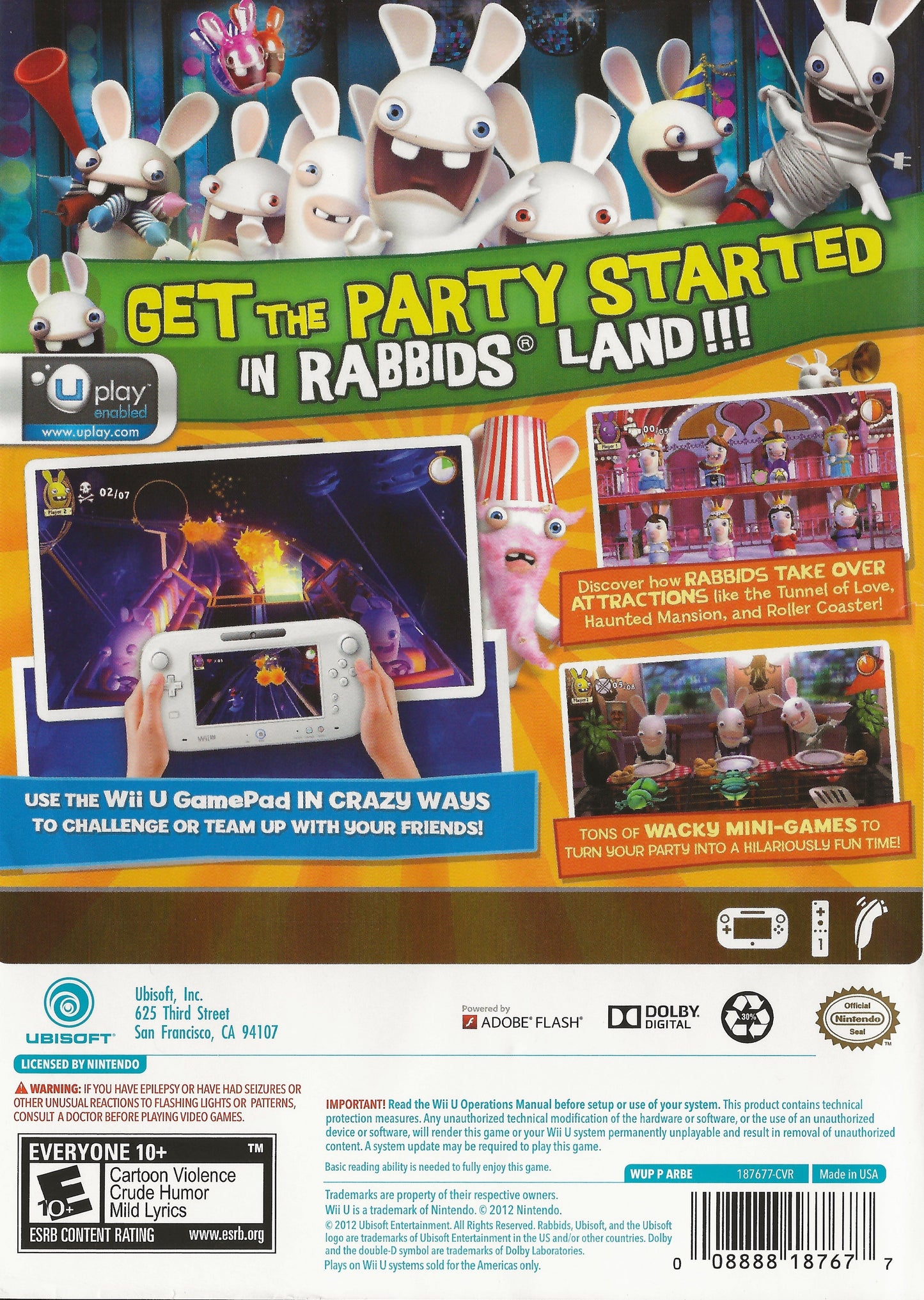 Rabbids Land (Nintendo Wii U)