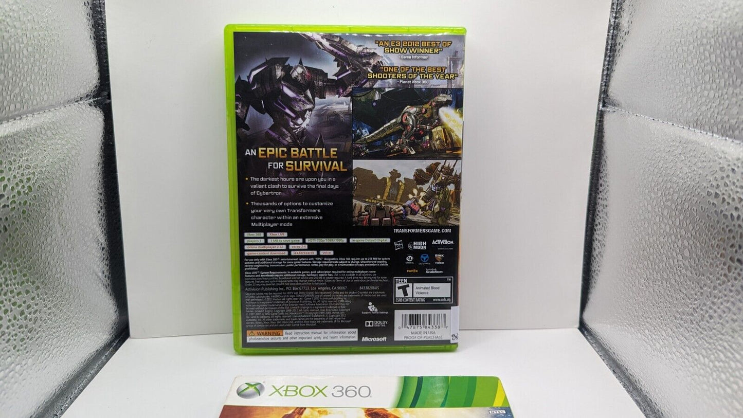 Transformers: Fall of Cybertron (Microsoft Xbox 360, 2012)