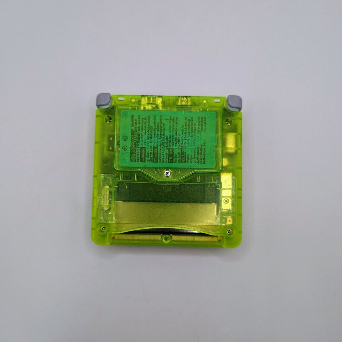 Game Boy Advance SP - Crystal Green Metroid Samus Aran Shell - IPS Modded